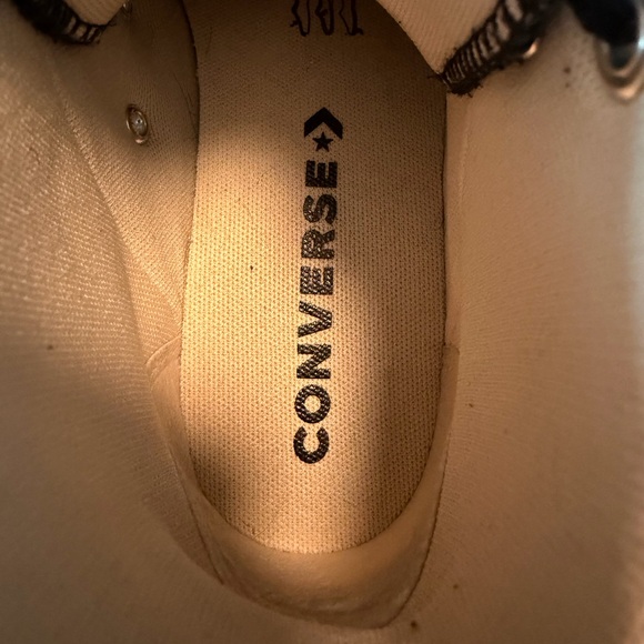 Converse Chuck Taylor All Star Lift Platform Leather High Top Women’s 6.5 Black - Picture 9 of 14